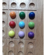 Colorku Wooden Balls Sudoku Puzzle Replacement Pieces - 1 set of all 9 C... - £4.57 GBP