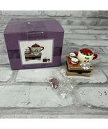 Cooking Club of America Afternoon Tea Trinket Box Teapot w/Tea Bag Trinket Charm - $68.24