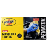 Pennzoil 30 Count Microfiber Towels 12x12in For Automotive Car Washing Gray - $52.70 CAD