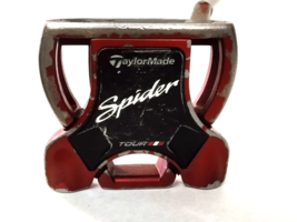 TaylorMade Spider Tour Red Putter 34&quot; Black Steel Shaft Super Stroke Fat... - $209.14 CAD