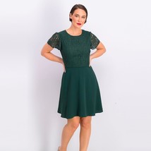 NWT Womens Size 4 Gal Meets Glam Collection Green Bria Lace Detail Mini Dress - £32.36 GBP