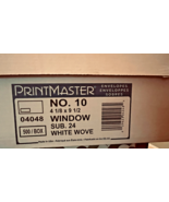 Printmaster 04048 White Wove Window Envelopes No 10 Sub 24 Box of 500 - $313.20 MXN