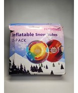 PARENTSWELL 2 Pack Snow Tubes - 35&#39;&#39; Inflatable Snow Tubes for Sledding ... - £24.59 GBP