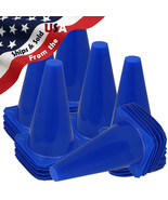 9&quot; INCH BLUE CONES (SET OF 36) SPORTS AGILITY TRAFFIC FIELD ROAD SOCCER ... - $54.99