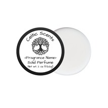 Solid Perfume 2 oz Handmade, Natural Beeswax and Coconut Oil Blend, Black Tin - £7.01 GBP