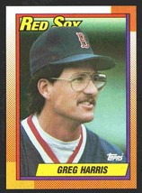 Boston Red Sox Greg Harris 1990 Topps Baseball Card #529 nr mt - £0.39 GBP