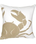  Crab Throw Pillow Cover Square 18 Inches Decorative Crab Canvas Pill - £24.87 GBP