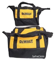 DeWALT Heavy Duty Ballistic Nylon Small Zipper 9&quot; Tool Carry Bag Pouch 2-pack - £24.22 GBP