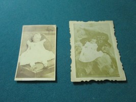 Antique Children Babies Post Mortum Pair Of Original Photogr API Es 1800s - £84.69 GBP