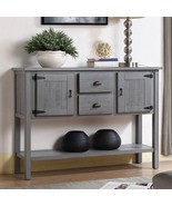 Solid Wood Farmhouse Sofa Table Sideboard Cabinet with Storage Drawers i... - $9,403.67 MXN