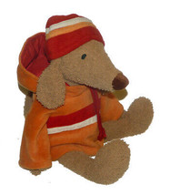 Bath & Body Works Barker Dog Plush Stuffed Animal Lovey 15 inch w/ hat & jacket - £15.78 GBP