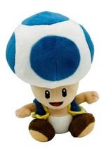 Super Mario Bros Blue Toad Plush 7 inch My Little Buddy Nintendo Stuffed Toy - $18.69