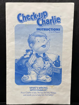 Game Parts Pieces Check+up Charlie 1995 Milton Bradley Instructions Rules - £2.98 GBP