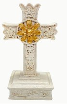 Distressed Beige Decorative Small 6&quot; Cross, New #AB-212 - £7.80 GBP