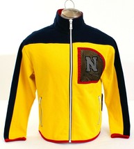 Nautica Lil Yachty Yellow &amp; Blue Block Full Zip Fleece Jacket Men&#39;s NWT - £101.01 GBP