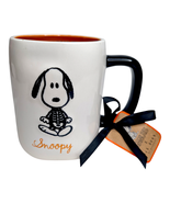 Peanuts x Rae Dunn Snoopy Mummy Halloween White Orange Black Ceramic Mug... - $455.18 MXN