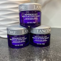 3- NEW Lancome Renergie Lift Multi Action Night Cream 0.5 Each - $79.99