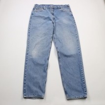 Vintage Carhartt Mens 38x36 Distressed Relaxed Fit Spell Out Denim Jeans Blue - £43.32 GBP