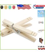 Natural Wood Mini Clothespins - 100 Heavy-Duty Clips for Decorative Hanging - $508.39 MXN