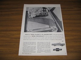 1958 Print Ad The '58 Chevrolet Convertible Chevy Turbo Thrust V-8 - $12.83