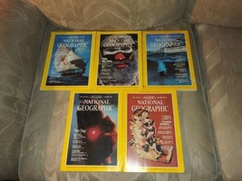 Lot 5 1982 National Geographic Vintage Magazines July Aug Sept Oct Nov VTG... - £19.47 GBP