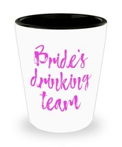 Bachelorette Party Shot Glasses - Bribe&#39;s Drinking Team - Funny Bridesmaids Shot - £10.06 GBP