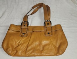 Light Brown Leather Coach Hand Bag Purse Tote - £63.00 GBP