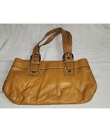 Light Brown Leather Coach Hand Bag Purse Tote - £64.09 GBP