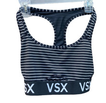 VSX Sport Victoria&#39;s Secret Women&#39;s Small (S) Black Stripe Racerback Sports Bra - £13.92 GBP