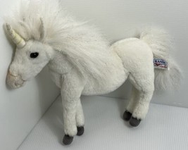 Hansa Plush Unicorn Stuffed Animal Poseable Legs Sparkle Unicorn 12 Inches - £17.93 GBP