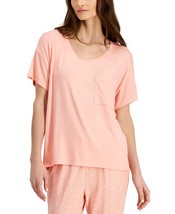 Alfani Womens Super Soft Scoop-Neck Pajama Top, 1-Piece Size Large Color Pink - £18.68 GBP