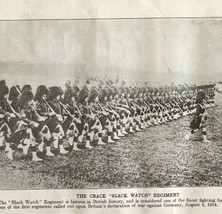 1914 Black Watch Regiment British Army WW1 Photo Print Art Antique Milit... - £48.06 GBP