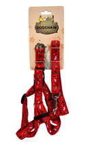 Adjustable Dog Harness with Leash Red - £5.49 GBP