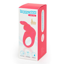 Happy Rabbit Rechargeable Silicone Cockring With Ears Pink - £34.58 GBP