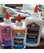 New 3pc Elmer&#39;s Washable Translucent Color, clear, Glue  Great For Makin... - £6.24 GBP