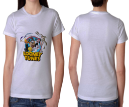 looney tune White Cotton t-shirt Tees For Women - $14.53+
