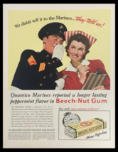 1941 Beech-Nut Brand Chewing Gum Peppermint Flavor Vintage Print Ad - $264.68 MXN
