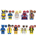 Super Hero Magneto Storm Wolverine Cyclops 10pcs Minifigures Building Toy - £16.61 GBP