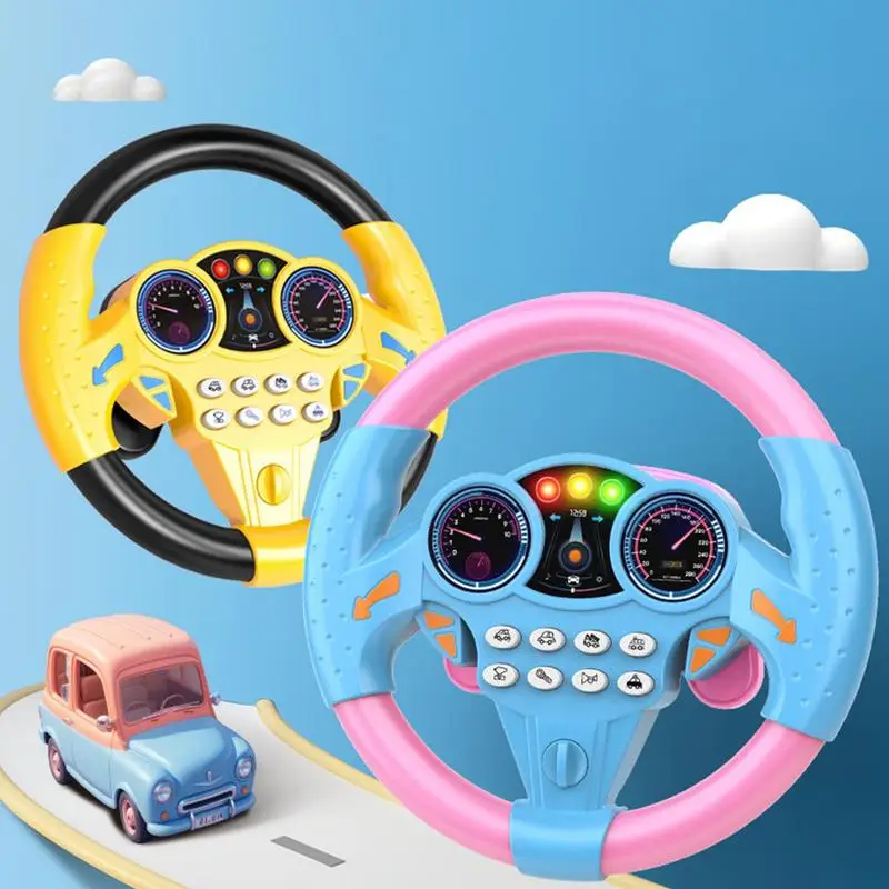 Kids Steering Wheel Toy Kids Early Educational Stroller Steering Wheel V... - £13.31 GBP+