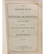 1864 antique Wm SHAKSPEARE DRAMATIC WORK corrected copies TEMPEST VERONA... - £175.60 GBP