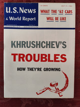 U S NEWS World Report July 17 1961 USSR Khrushchev&#39;s Troubles Berlin - £11.33 GBP