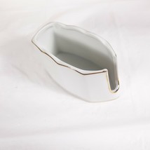 Knobler Japan Spoon Holder Ceramic Gold Accent  - £12.76 GBP