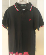 VTG MIE Fred Perry Black/Red Shirt 42 Mod Skinhead Lonsdale Brutus Ben S... - £21.17 GBP