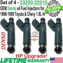 OEM Denso 4Pcs HP Upgrade Fuel Injectors for 1998, 1999 Toyota Corolla 1... - £95.76 GBP