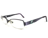 Guess Eyeglasses Frames GU2215 PUR Brushed Purple Metal Half Rim 51-18-135 - $37.14