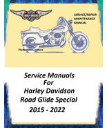 2015 - 2022 Harley Road Glide Special Touring Models Workshop Service Manual  - $31.95