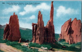 Cathedral Spires Garden of the Gods Colorado Postcard - £4.12 GBP
