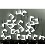 1/4&quot; Coaxial CABLE STAPLES White Coax Hold down Cat 5 6 Data RG-5 6 PSW-... - $19.11