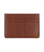Vegan wallet brown card holder slot slim pocket ID photo coin bill compa... - €33,50 EUR