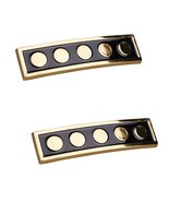 Handmade Star Trek The Next Generation 5 Stars Admiral Rank Pin Set of 2 - $24.99